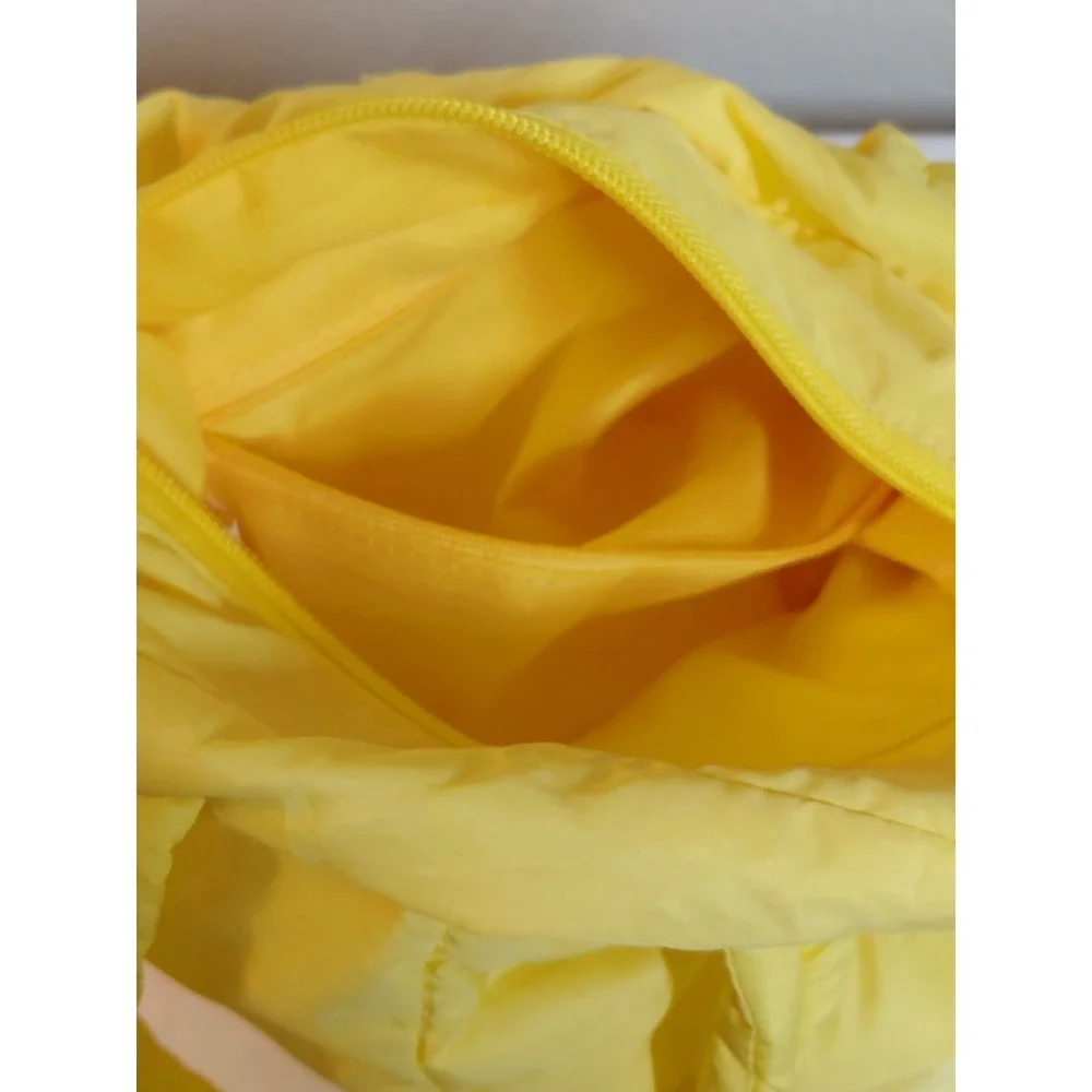 OFFLINE By Aerie Puff Love Tote Bag Natural Yellow Quilted Puffy Crossbody 10.5